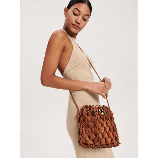Reserved - Skórzana torebka - Brązowy Reserved ONE SIZE Reserved