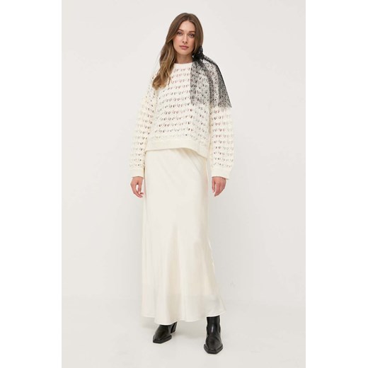 Red Valentino sweter z domieszką wełny damski kolor beżowy Red Valentino XS ANSWEAR.com
