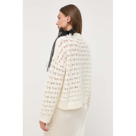 Red Valentino sweter z domieszką wełny damski kolor beżowy Red Valentino L ANSWEAR.com