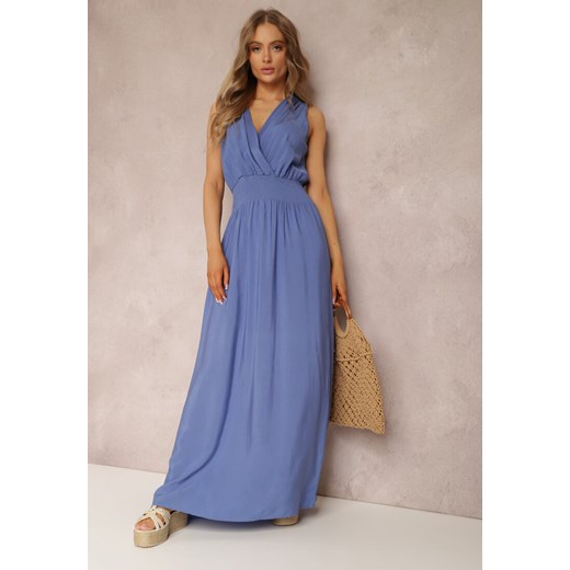 Niebieska Sukienka Thesarpia ze sklepu Renee odzież w kategorii Sukienki - zdjęcie 159171936