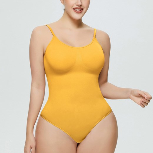 Żółte body wyszczuplające - Żółty / S ze sklepu Valetta.pl w kategorii Body damskie - zdjęcie 159172429