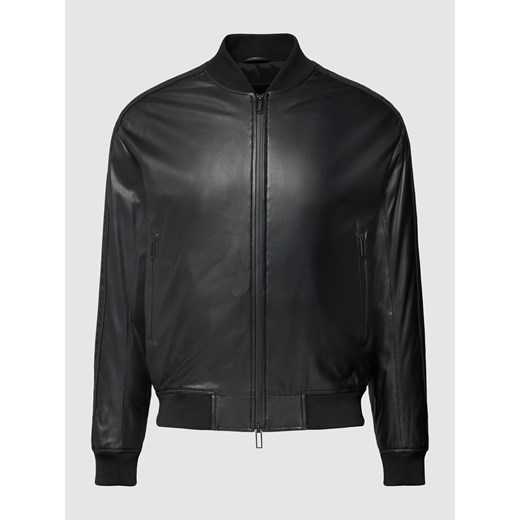 Kurtka skórzana ze stójką Emporio Armani 52 wyprzedaż Peek&Cloppenburg