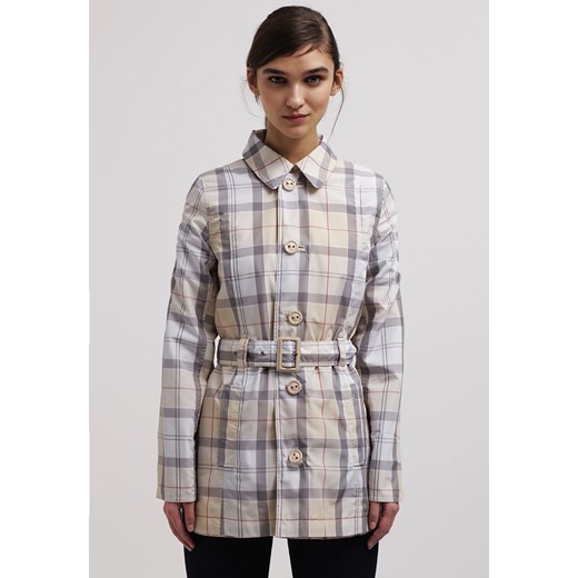 Barbour OAK Prochowiec dark pearl/summer dress zalando bialy długie