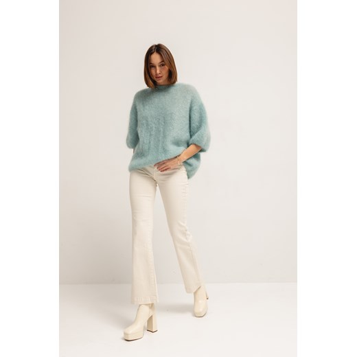 Steven Moherowy Sweter Miętowy Premium : kolor - Steven Moherowy Sweter Miętowy Lorenzo UNI Lorenzo
