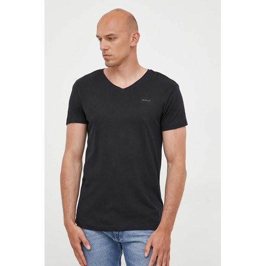 Gant t-shirt 2-pack męski gładki ze sklepu ANSWEAR.com w kategorii T-shirty męskie - zdjęcie 159191157