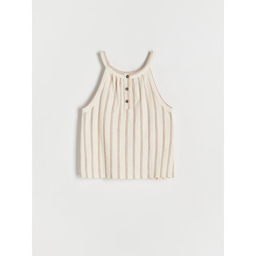 Reserved - Koszulka na ramiączkach - Beżowy Reserved 140 (9 lat) Reserved