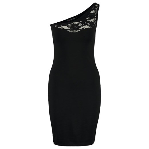 Even&Odd Sukienka z dżerseju black zalando czarny abstrakcyjne wzory