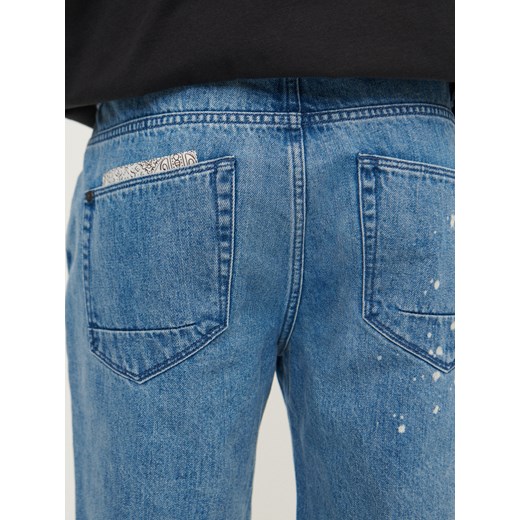 Spodenki męskie House niebieskie z jeansu letnie