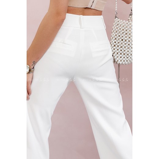 Spodnie proste białe Marigold Butik Lalala L butiklalala
