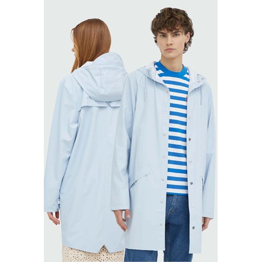 Rains kurtka przeciwdeszczowa 12020 Long Jacket kolor niebieski przejściowa Rains S ANSWEAR.com