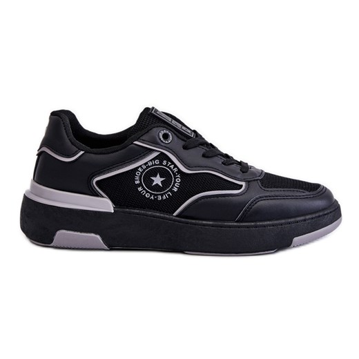 Damskie Sportowe Buty Big Star LL274443 Czarno-Szare czarne ze sklepu ButyModne.pl w kategorii Buty sportowe damskie - zdjęcie 159216388