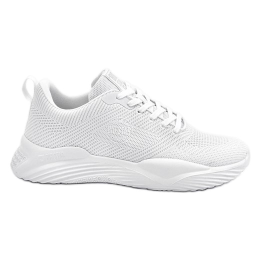 Męskie Sneakersy Memory Foam Big Star LL174247 Białe ze sklepu ButyModne.pl w kategorii Buty sportowe męskie - zdjęcie 159216449