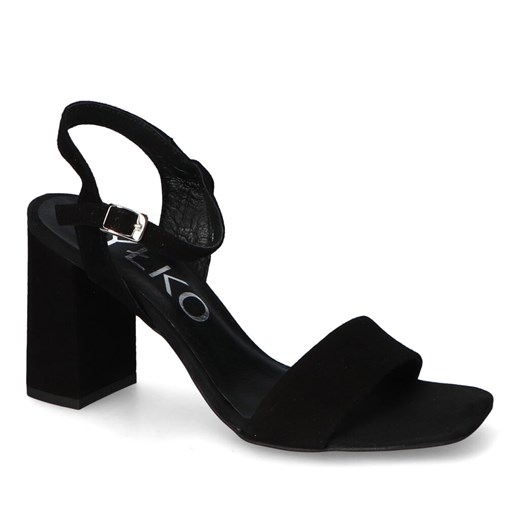 Sandały Ryłko 8PFZ9_T8_14 Czarne zamsz ze sklepu Arturo-obuwie w kategorii Sandały damskie - zdjęcie 159230488