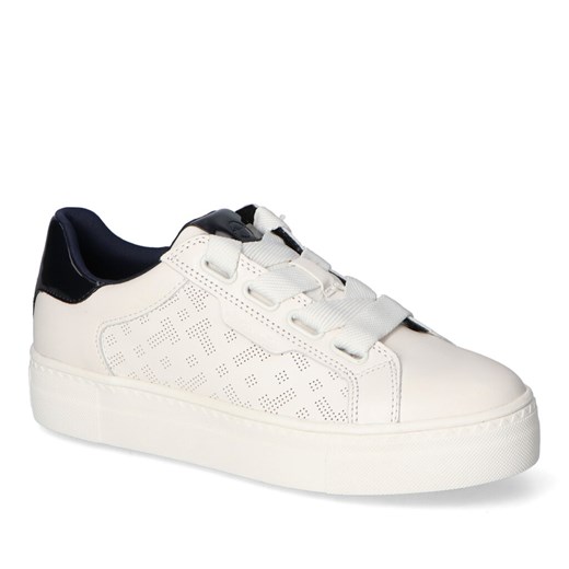 Sneakersy Tamaris 1-23707-20/184 Białe/Granat ze sklepu Arturo-obuwie w kategorii Buty sportowe damskie - zdjęcie 159230566