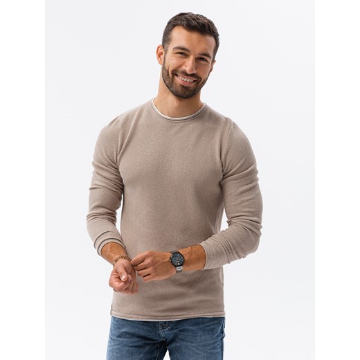 Sweter męski - brązowy V9 E121 XL ombre