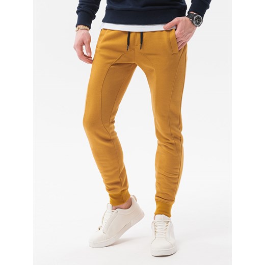 Spodnie męskie dresowe - żółte V13 P867 XXL ombre