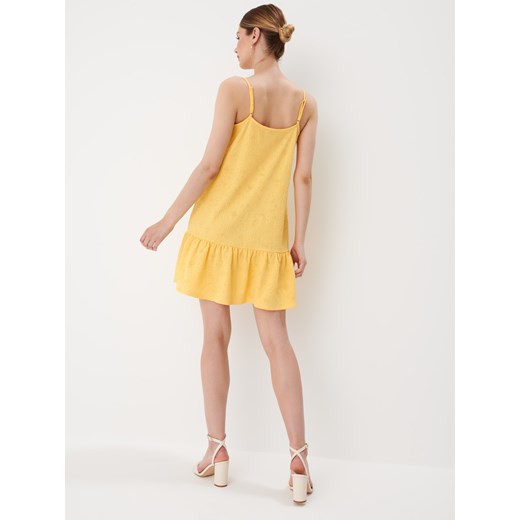 Mohito - Żółta sukienka mini o kroju litery A - Żółty Mohito XL Mohito