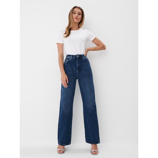 Mohito - Biały t-shirt z bawełny - Biały Mohito M Mohito