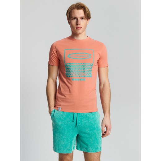 Sinsay - Koszulka z nadrukiem - Różowy Sinsay XXL Sinsay