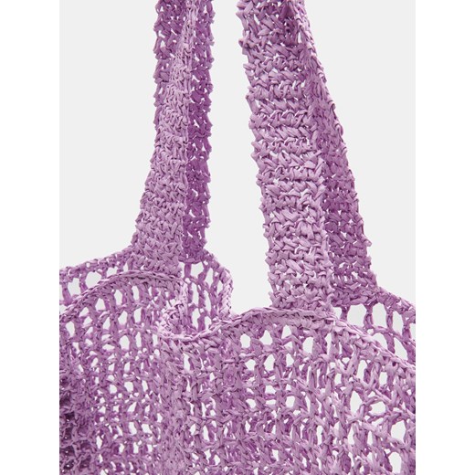 Sinsay - Torba shopper - Fioletowy Sinsay Jeden rozmiar Sinsay