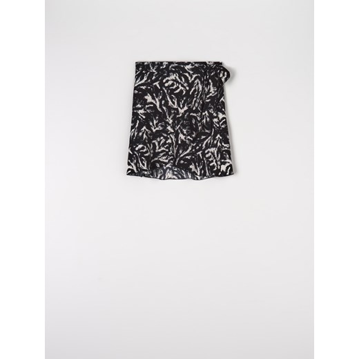 Sinsay - Spódnica mini z wiązaniem - Wielobarwny Sinsay XS Sinsay