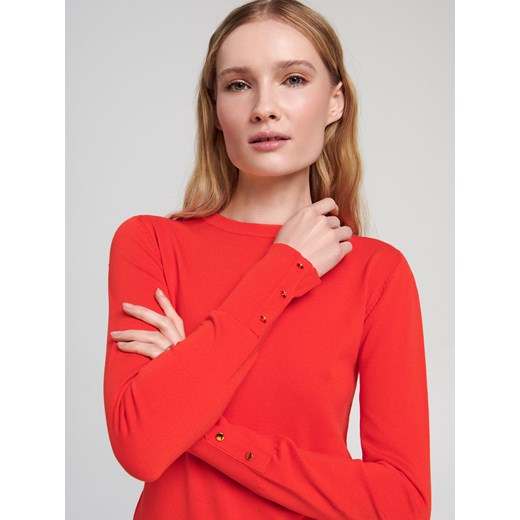 Sweter damski Sinsay z okrągłym dekoltem 