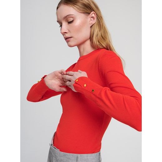 Sweter damski Sinsay z okrągłym dekoltem 