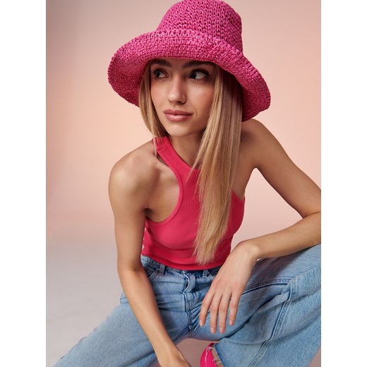 Sinsay - Top w prążki - Różowy Sinsay XS Sinsay