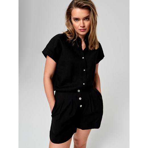 Sinsay - Szorty materiałowe - Czarny Sinsay XS Sinsay