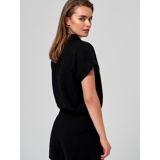 Sinsay - Szorty materiałowe - Czarny Sinsay XS Sinsay