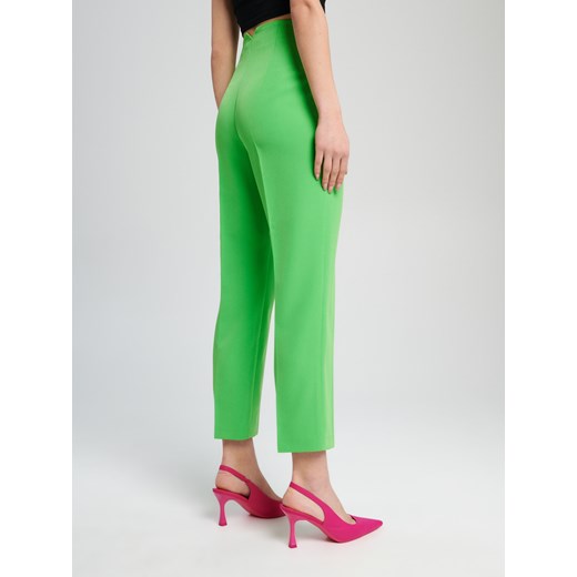 Sinsay - Spodnie cygaretki - Zielony Sinsay XXL Sinsay