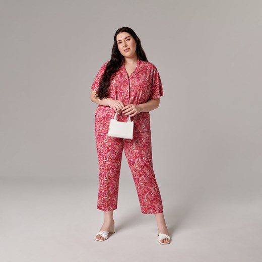 Sinsay - Koszula z krótkim rękawem - Różowy Sinsay 3XL Sinsay