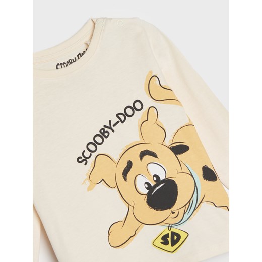 Sinsay - Koszulka Scooby Doo - Beżowy Sinsay 74 Sinsay