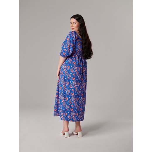 Sinsay - Sukienka maxi w kwiaty - Wielobarwny Sinsay 3XL Sinsay