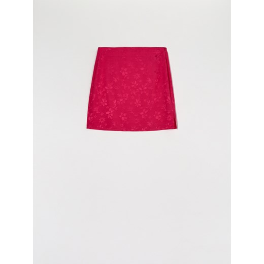 Sinsay - Spódnica mini z rozcięciem - Różowy Sinsay L Sinsay
