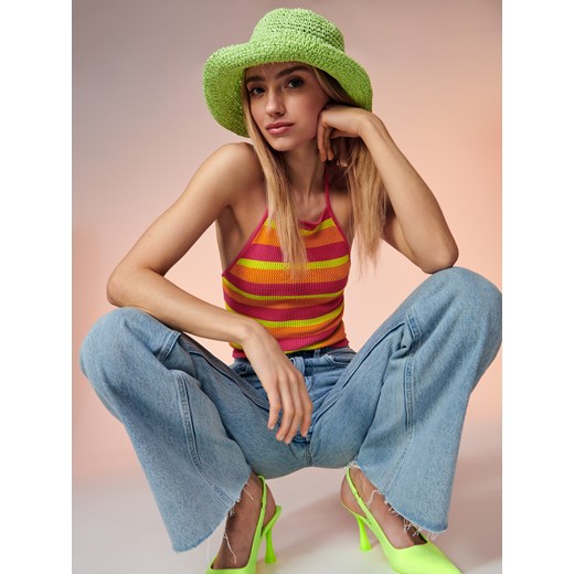 Sinsay - Kapelusz bucket hat - Zielony Sinsay Jeden rozmiar Sinsay