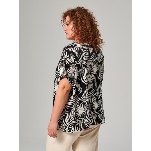 Bluzka damska Sinsay z krótkim rękawem z dekoltem v 