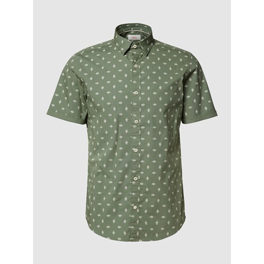 Koszula casualowa o kroju slim fit we wzory na całej powierzchni XL okazyjna cena Peek&Cloppenburg 
