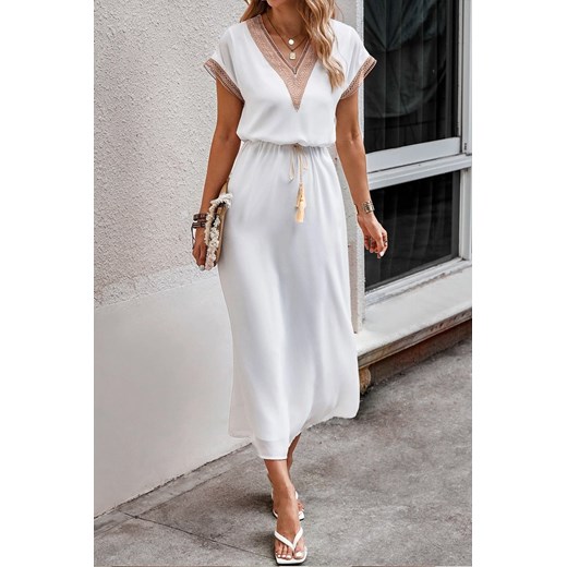 Sukienka ZALOLVA WHITE uniwersalny okazja Ivet Shop