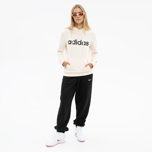 Bluza damska beżowa Adidas Core z napisami krótka 