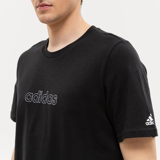 T-shirt męski Adidas Core czarny z krótkimi rękawami 