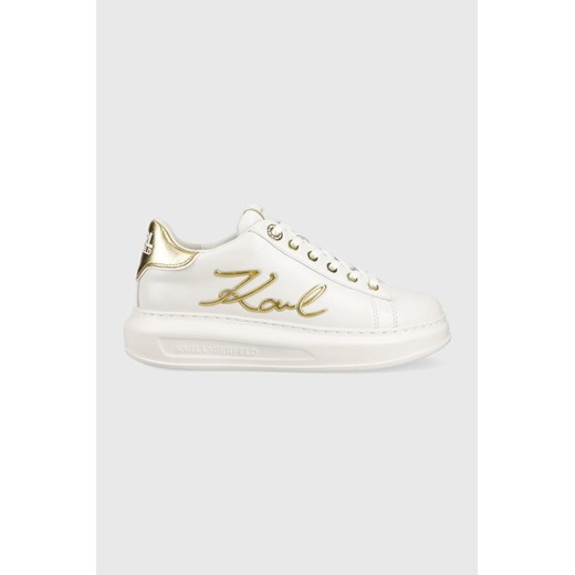 Karl Lagerfeld sneakersy skórzane KAPRI kolor biały KL62510A ze sklepu ANSWEAR.com w kategorii Buty sportowe damskie - zdjęcie 159313649
