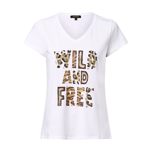 More & More T-shirt damski Kobiety Bawełna biały nadruk More & More 40 wyprzedaż vangraaf
