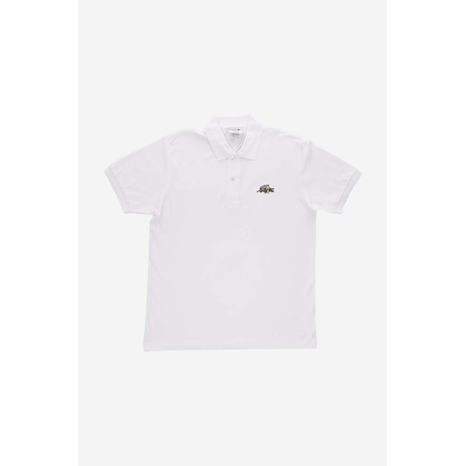 Lacoste polo bawełniane x Netflix kolor biały z aplikacją ze sklepu ANSWEAR.com w kategorii T-shirty męskie - zdjęcie 159325988