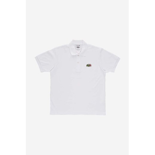 Lacoste polo bawełniane x Netflix kolor biały z aplikacją ze sklepu ANSWEAR.com w kategorii T-shirty męskie - zdjęcie 159326097