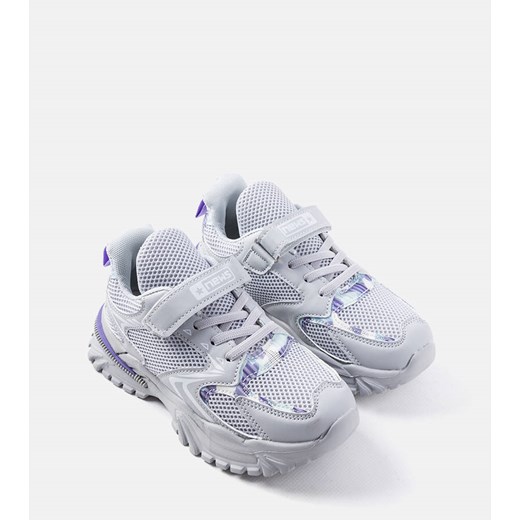 Szare dziecięce sneakersy na rzepy Robillard ze sklepu gemre w kategorii Buty sportowe dziecięce - zdjęcie 159326315
