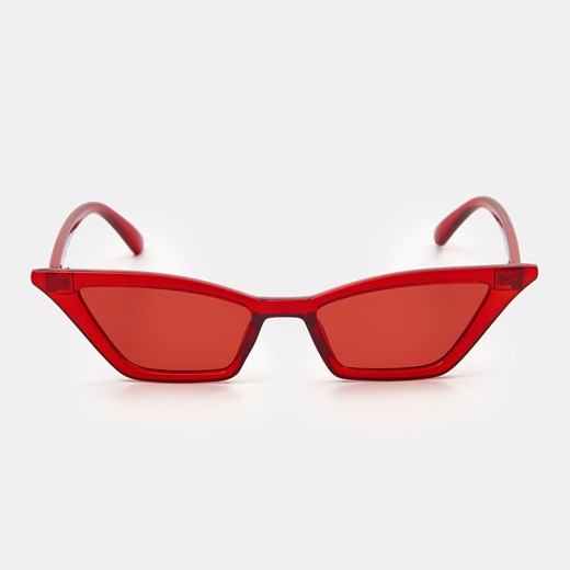 Sinsay - Okulary przeciwsłoneczne - Czerwony Sinsay Jeden rozmiar Sinsay