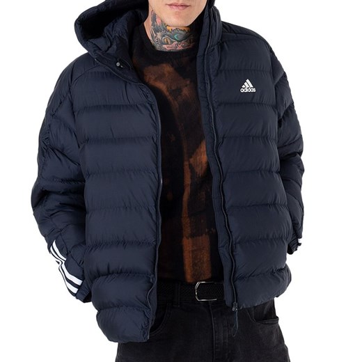 Kurtka adidas Itavic 3-Stripes Midweight Hooded GT1686 - granatowa ze sklepu streetstyle24.pl w kategorii Kurtki męskie - zdjęcie 159332056