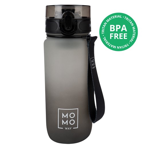 Butelka na wodę 0.6L szaro - czarna | pomysł na prezent | BPA free | Tritan uniwersalny Sklep SOXO