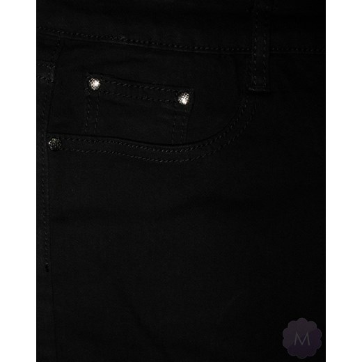 Czarne damskie spodnie jeansowe lekko zwężane z wysokim stanem (BBS S404) mercerie-pl szary jeans
